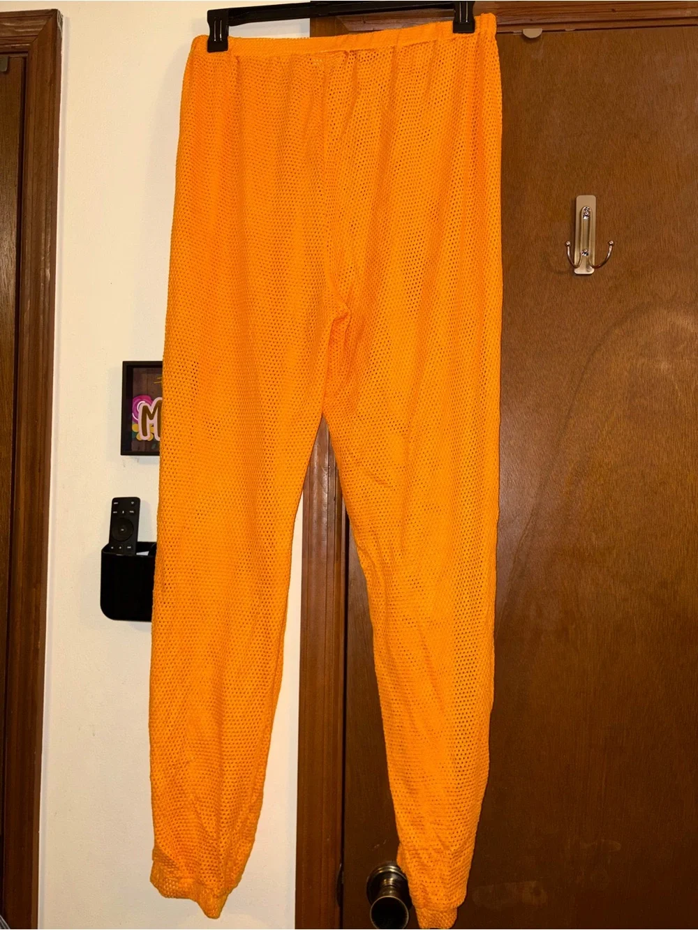 Cove Orange Mesh Swim Coverup Pants - Picture 3 of 4